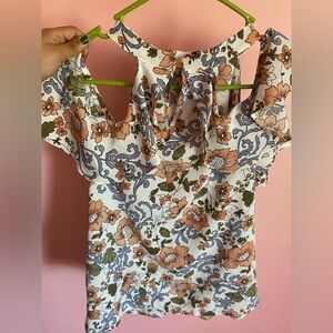 Floral Cutout Women's Top